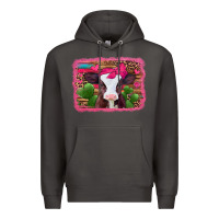 Smoke valentines day baby calf Premium Hoodie - Jasminsmagicworld