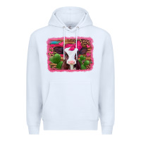 White valentines day baby calf Premium Hoodie - Jasminsmagicworld