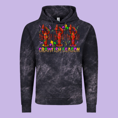 Crawfish Season Mardi Gras Vintage Hoodie Designed By Bundleandbundleshop
