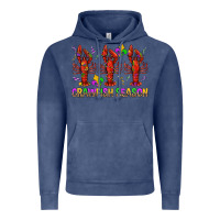 Vintage Denim Crawfish season mardi gras Vintage Hoodie - BundleAndBundleShop