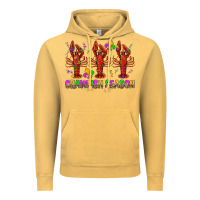 Vintage Mustard Crawfish season mardi gras Vintage Hoodie - BundleAndBundleShop