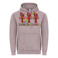 Vintage Zinc Crawfish season mardi gras Vintage Hoodie - BundleAndBundleShop
