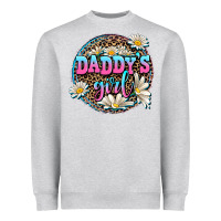 Heather Grey daddy's girl Heavyweight Sweatshirt - AdoDesignShop