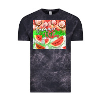 Cloud Black Watermelon and coconut summer 20oz skinny tumbler Vintage Tee - FaDigitalArtStudio