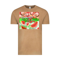 Vintage Camel Watermelon and coconut summer 20oz skinny tumbler Vintage Tee - FaDigitalArtStudio