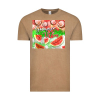Vintage Coffee Watermelon and coconut summer 20oz skinny tumbler Vintage Tee - FaDigitalArtStudio
