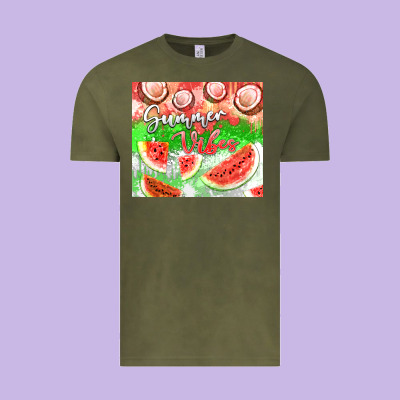 Watermelon And Coconut Summer 20oz Skinny Tumbler Vintage Tee Designed By Fadigitalartstudio