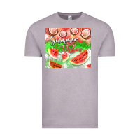 Vintage Zinc Watermelon and coconut summer 20oz skinny tumbler Vintage Tee - FaDigitalArtStudio