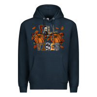 Navy fall vibes Premium Hoodie - SublimationCraftShop