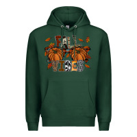 Sports Green fall vibes Premium Hoodie - SublimationCraftShop