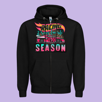 Racing It's My Favorite Season Sport Car Zipper Hoodie Designed By Adodesignshop