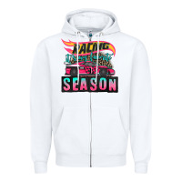 White racing it's my favorite season sport car Zipper Hoodie - AdoDesignShop