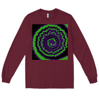 Burgundy halloween tie dye pattern black Long Sleeve Tee - RanaPortraitStore