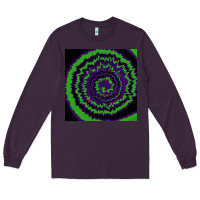 Plum halloween tie dye pattern black Long Sleeve Tee - RanaPortraitStore