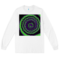 White halloween tie dye pattern black Long Sleeve Tee - RanaPortraitStore