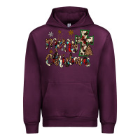 Mauve Wine merry christmas Urban Hoodie - JahusDesignShop