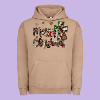 Merry Christmas Urban Hoodie Designed By Jahusdesignshop