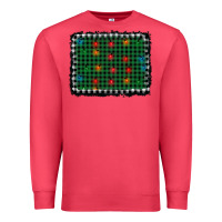Cardinal christmas buffalo plaid and lights background Premium Sweatshirt - AdoDesignShop