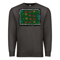 Smoke christmas buffalo plaid and lights background Premium Sweatshirt - AdoDesignShop