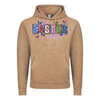 Vintage Coffee easter with leopard Vintage Hoodie - FaDigitalArtStudio