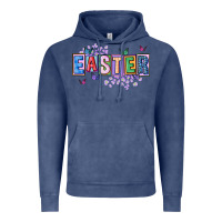 Vintage Denim easter with leopard Vintage Hoodie - FaDigitalArtStudio