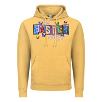 Vintage Mustard easter with leopard Vintage Hoodie - FaDigitalArtStudio