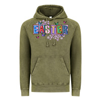 Vintage Olive easter with leopard Vintage Hoodie - FaDigitalArtStudio