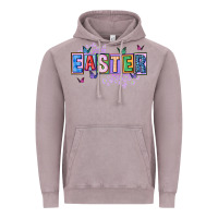 Vintage Zinc easter with leopard Vintage Hoodie - FaDigitalArtStudio