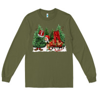 Army Green christmas santa Long Sleeve Tee - FaDigitalArtStudio