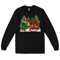 Black christmas santa Long Sleeve Tee - FaDigitalArtStudio