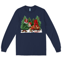 Navy christmas santa Long Sleeve Tee - FaDigitalArtStudio