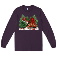 Plum christmas santa Long Sleeve Tee - FaDigitalArtStudio