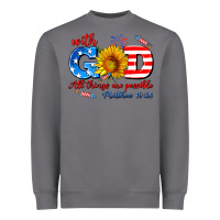 Storm with god all things are possible usa Heavyweight Sweatshirt - AdoDesignShop