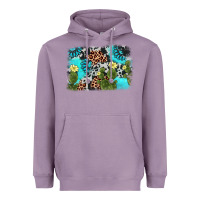 Lavender cactus gemstone background Heavyweight Hoodie - AdoDesignShop
