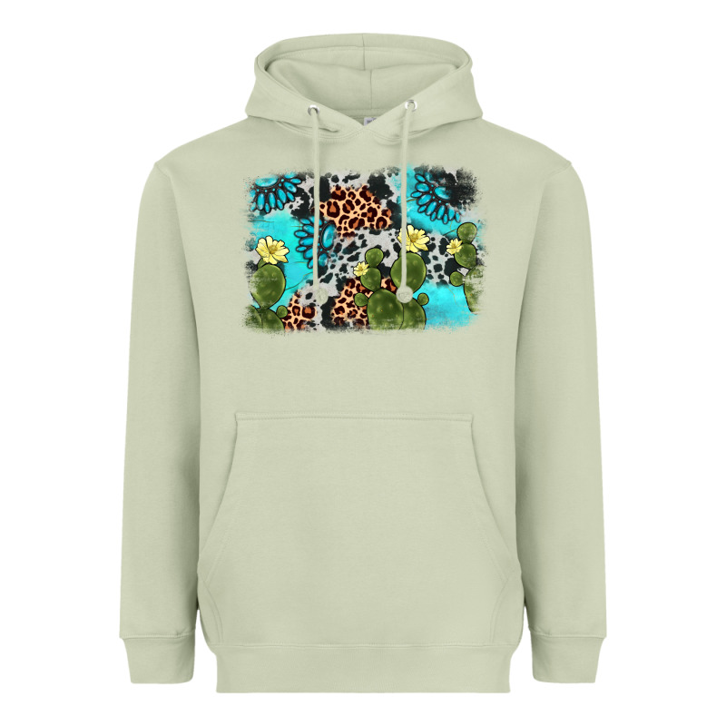 Cactus Gemstone Background Heavyweight Hoodie by AdoDesignShop | Teevron