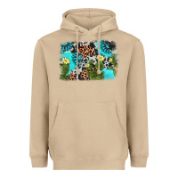 Mushroom cactus gemstone background Heavyweight Hoodie - AdoDesignShop