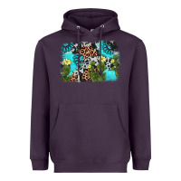 Plum cactus gemstone background Heavyweight Hoodie - AdoDesignShop