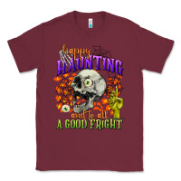 Burgundy happy haunting and to all a good fright Classic Tee - CowGirlArtShop