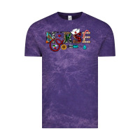 Cloud Purple christmas nurse Vintage Tee - RanaPortraitStore