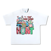 White Easter gnomes on the hunt Urban Heavy Tee - OliviaCreatesArt