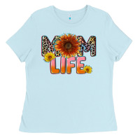 Baby Blue Mom life Mother's Day Ladies Tee - CowGirlArtShop