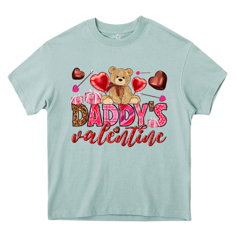 Daddy's Valentine Heavy Core Tee by HowdyJamesFarm | Teevron