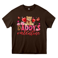 Chocolate Brown Daddy's Valentine Heavy Core Tee - HowdyJamesFarm