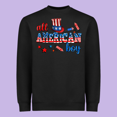 All American Boy Heavyweight Sweatshirt Designed By Adodesignshop