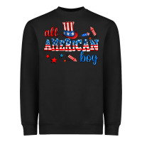 Black all american boy Heavyweight Sweatshirt - AdoDesignShop