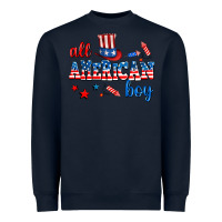 Navy all american boy Heavyweight Sweatshirt - AdoDesignShop