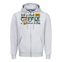 Heather Grey first we drink coffee then we do this Zipper Hoodie - AdoDesignShop