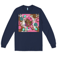 Navy Cowboy Bunny Easter Tumbler Long Sleeve Tee - BundleAndBundleShop