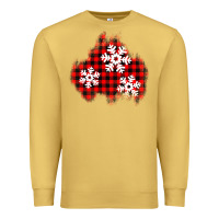 Antique Gold Christmas snowflakes patch Premium Sweatshirt - AdoDesignShop