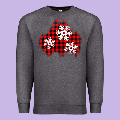 Christmas Snowflakes Patch Premium Sweatshirt Designed By Adodesignshop